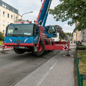 Aufgrund von Arbeiten an der Mobilfunkanlage auf dem Dach des Gebäudes Gartenstraße 6 kam es am Dienstag, 3. September zu einer Vollsperrung der Gartenstraße.